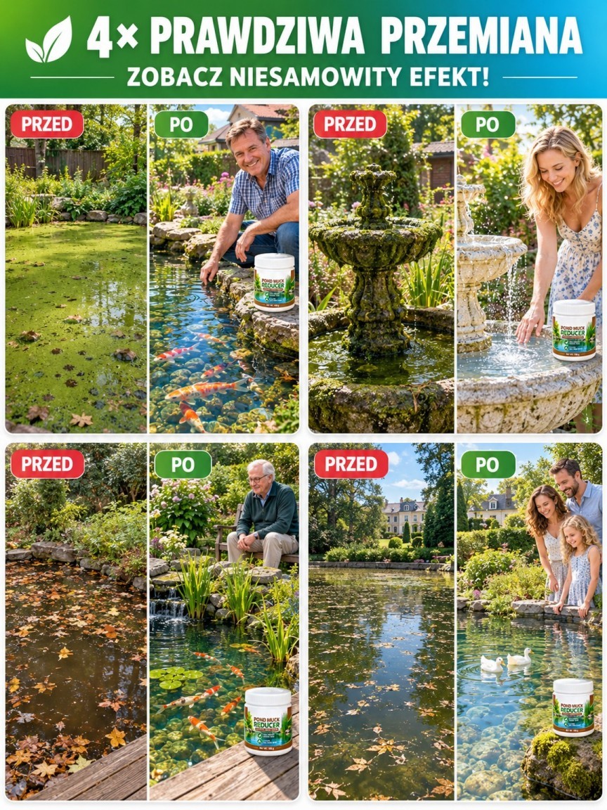 💧 Krystalicznie Czysta Woda w 3 Minuty! Oczyszczacz Stawu i Oczka Wodnego! 50% OFF 