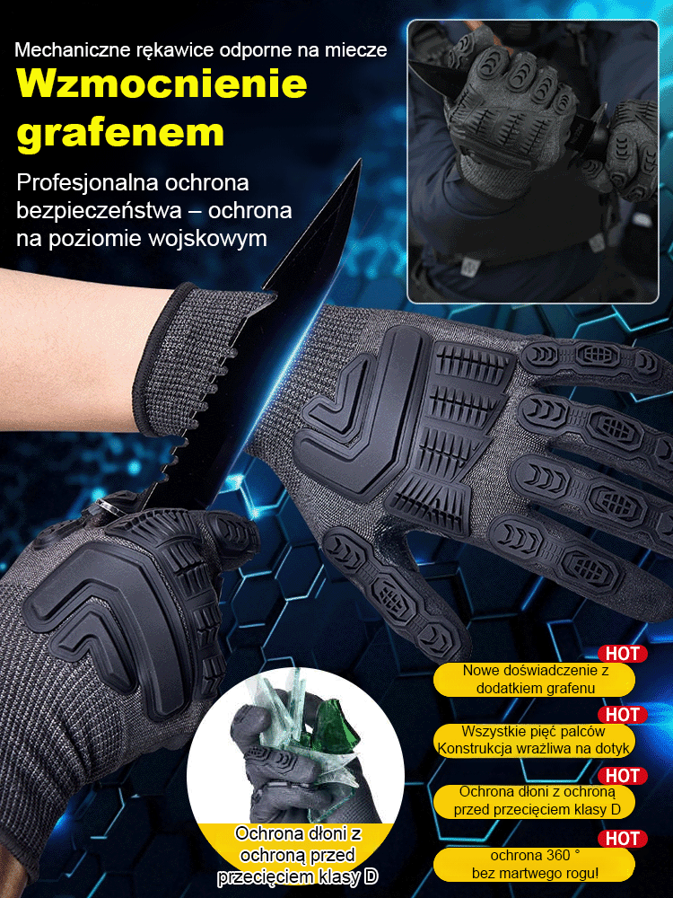 🔥Rękawice taktyczne odporne na przecięcia Noszony ekran dotykowy✨