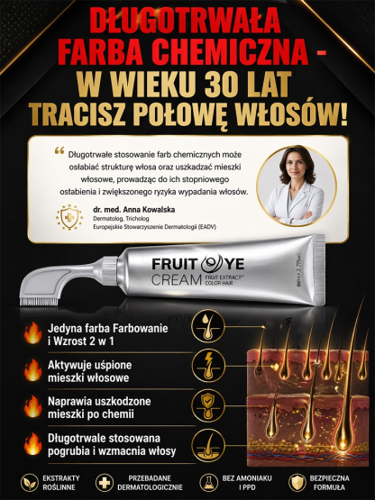  🌿0% Amoniaku i PPD | 99% Pokrycia Siwizny! Naturalna Farba Ziołowa w Piance – Zapomnij o Drogich Salonach i Zniszczonych Włosach!