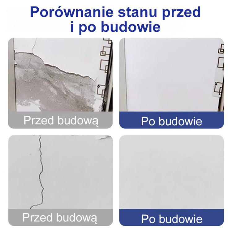 🔥Pasta naprawcza zawiera składniki włókniste, które mogą szybko wypełnić i przywrócić gładkie powierzchnie ścian🔥