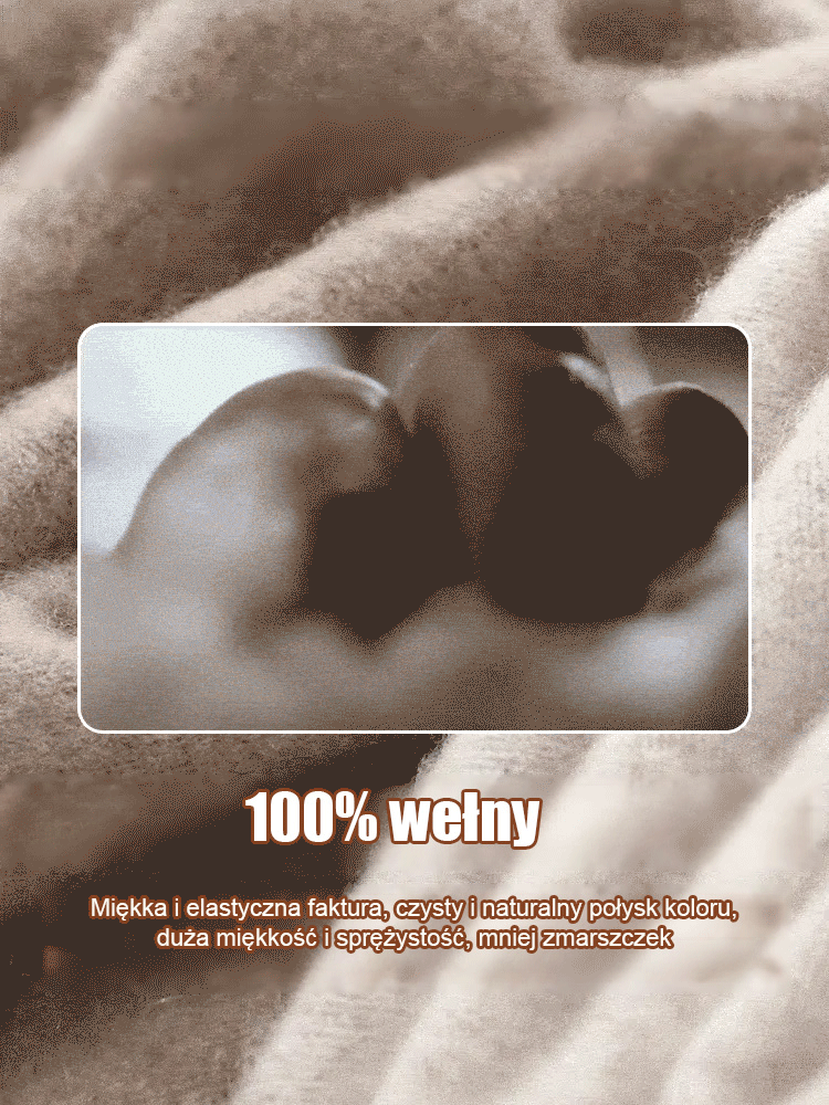 🔥Całkowicie wełniany płaszcz szalowy zapewniający luksusowe ciepło🔥