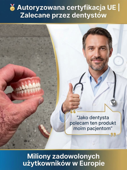 Bez kleju, bez dentysty, bez wizyty! | Tylko w 1 minutę zdobądź idealnie dopasowane sztuczne zęby z naszym przenośnym zestawem! Odzyskaj pewność uśmiechu! 🦷