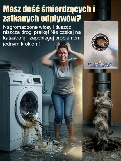 ⚡️Rozwiąż problem zatkanych rur w swoim domu w 3 sekundy i całkowicie wyeliminuj nieprzyjemne zapachy!🛠️