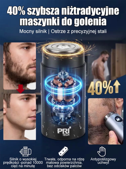 [Niemiecki Import] Golarka Turborotacyjna CyberBlade™: Szybkie Golenie Twardego Zarostu
