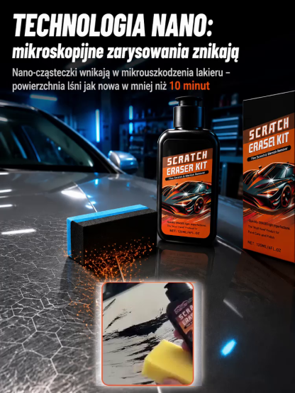 🛠️ Niemiecki zestaw naprawczy nano: w zaledwie 10 sekund z łatwością usuwa zarysowania lakieru – całkowicie bezpieczny, gwarantuje brak uszkodzeń oryginalnej powłoki lakierniczej.
