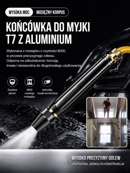 Pistolet ciśnieniowy, mocny strumień – każdy brud zniknie w sekundę!