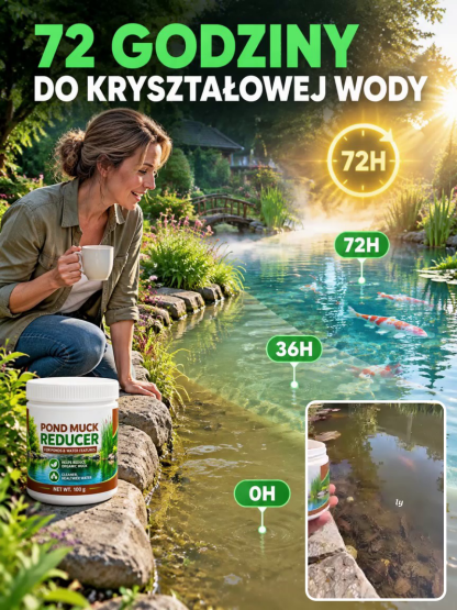💧 Krystalicznie Czysta Woda w 3 Minuty! Oczyszczacz Stawu i Oczka Wodnego! 50% OFF 