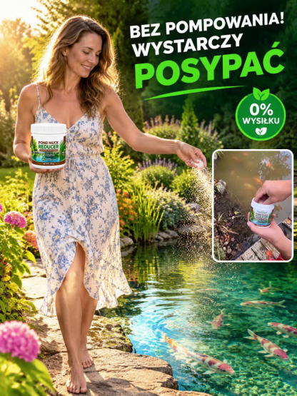 💧 Krystalicznie Czysta Woda w 3 Minuty! Oczyszczacz Stawu i Oczka Wodnego! 50% OFF 