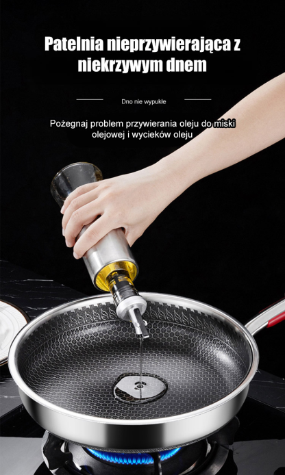 ✨Równomierne przewodzenie ciepła po obu stronach, 🔥nieprzywierająca powłoka i łatwość czyszczenia🏆