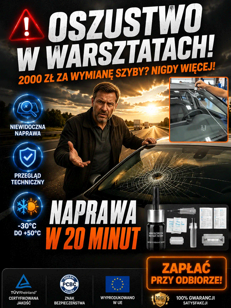 Zaoszczędź tysiące na naprawie szyby samochodowej! 🚗 Kompleksowy zestaw do samodzielnego usuwania pęknięć po kamieniach w zaledwie 3 minuty. ⏱️