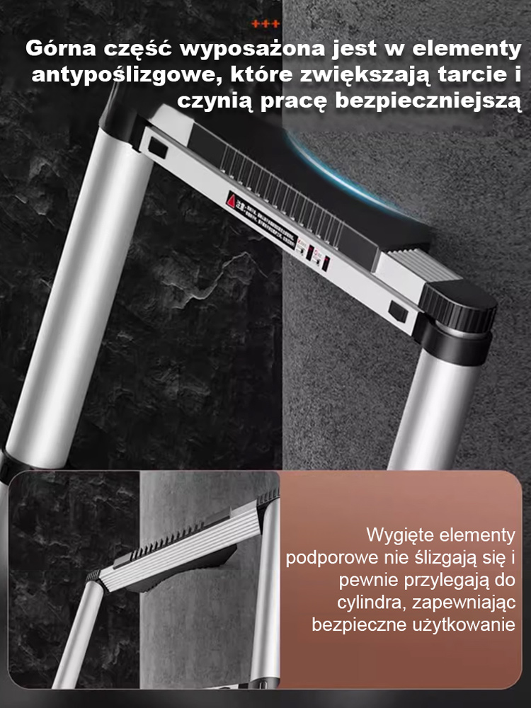 Niezbędna w każdym domu i ogrodzie! Teleskopowa drabina 2–6 metrów z gwarancją！