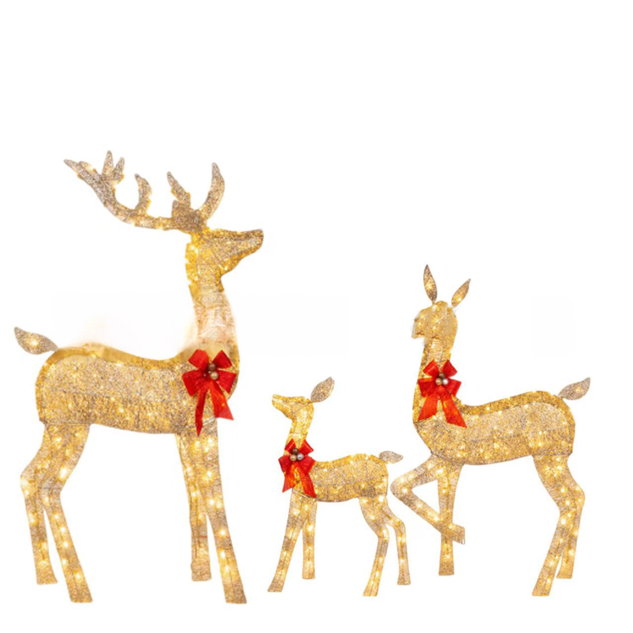 🦌 Rozświetl magiczny zimowy dzień! Świąteczny świecący jelonek w ogrodzie 🎄 Niezbędny element dekoracji świątecznych ❄️