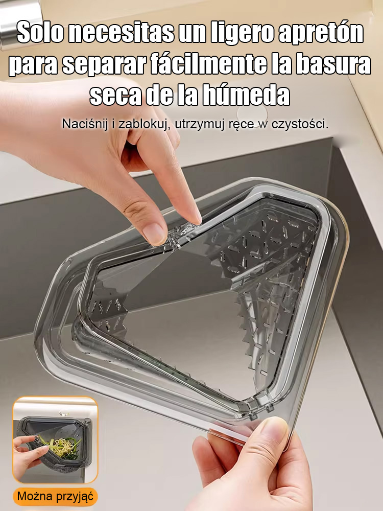 ✨ Montaż magnetyczny bez wiercenia, trwały materiał PET łatwy w czyszczeniu, separacja mokrego i suchego bez zajmowania miejsca