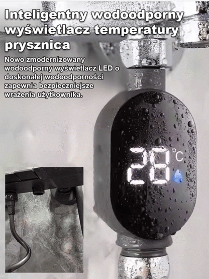Inteligentny prysznic z cyfrowym wyświetlaczem temperatury 🌡️ Gorąca woda w 3 sekundy 💧
