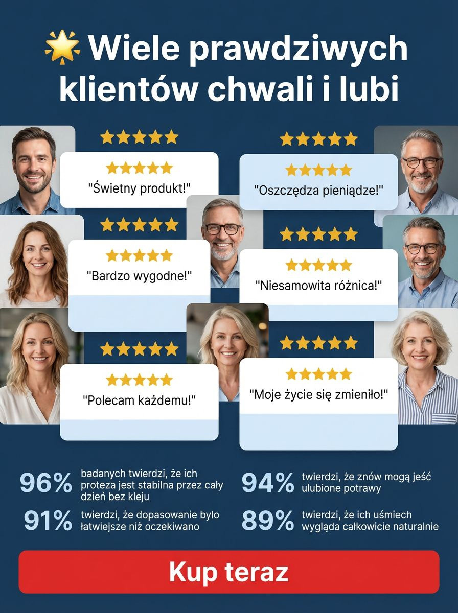 Bez kleju, bez dentysty, bez wizyty! | Tylko w 1 minutę zdobądź idealnie dopasowane sztuczne zęby z naszym przenośnym zestawem! Odzyskaj pewność uśmiechu! 🦷