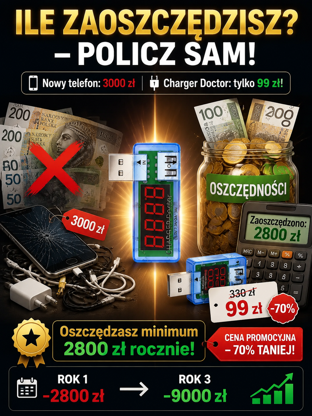 📱 Rozwiąż problem przegrzewania i zalania telefonu! Inteligentny naprawiacz smartfonów! Idealnie kompatybilny ze wszystkimi markami! 🌐