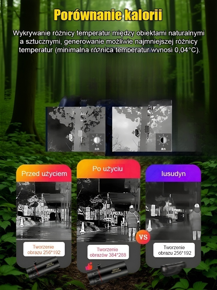 🔭Monokularne urządzenie noktowizyjne🌙 Precyzyjne obrazowanie termiczne pozwalające odkryć tajemnice nocy.