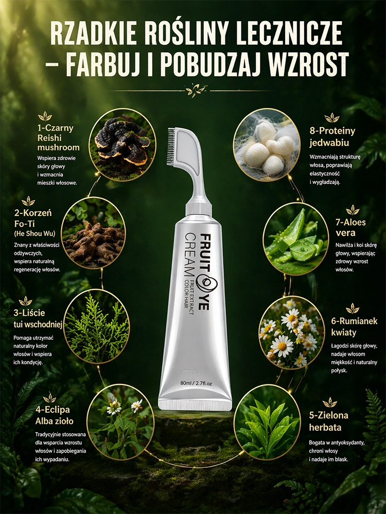  🌿0% Amoniaku i PPD | 99% Pokrycia Siwizny! Naturalna Farba Ziołowa w Piance – Zapomnij o Drogich Salonach i Zniszczonych Włosach!
