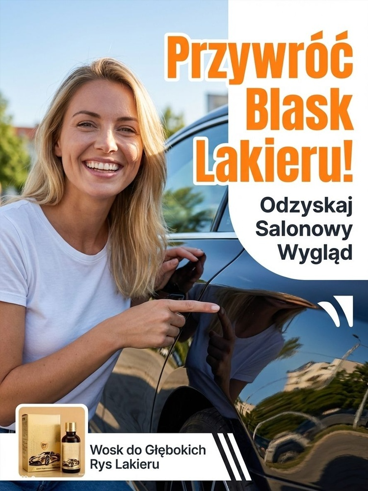 Płyn do pielęgnacji połysku i powłoki ochronnej na zarysowania samochodu
