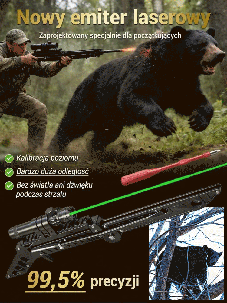 ⚡️Laserowy celownik do procy, 99,5% precyzji, niezbędny podczas campingu i wędkowania!