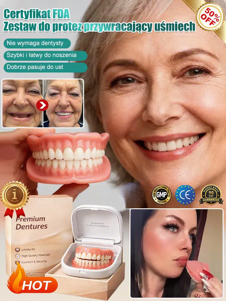 Elastyczna proteza silikonowa maskuje braki zębowe w minutę!