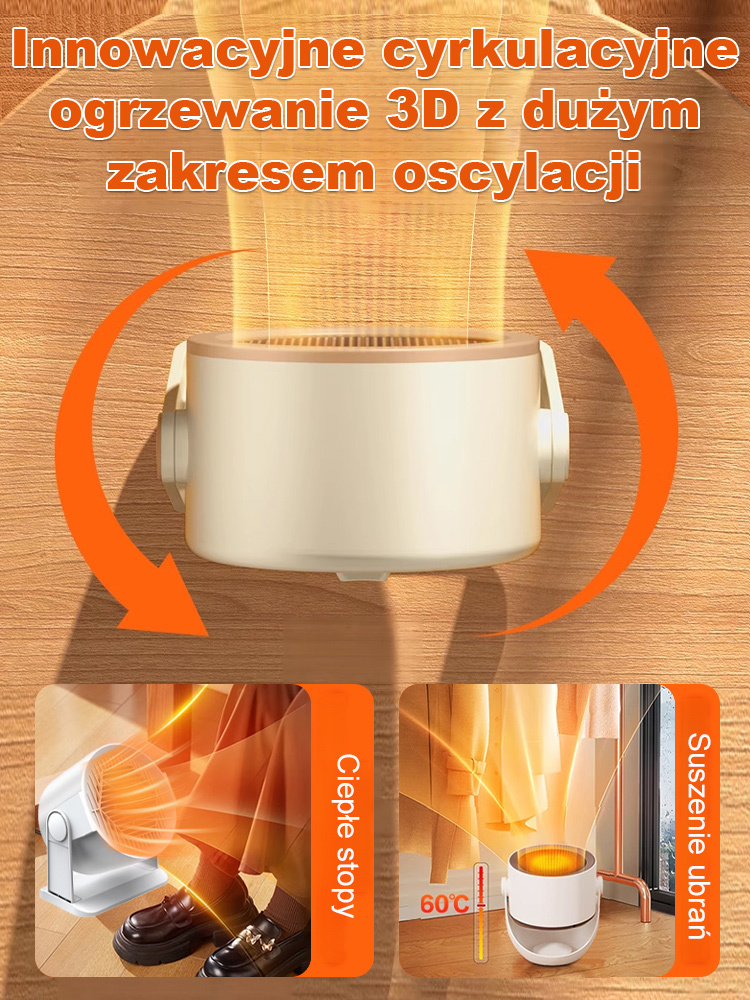 🔥Kompleksowy sprzęt do ogrzewania domu 🌡️ Wiele regulowanych ustawień, które spełniają różne potrzeby związane z ciepłem