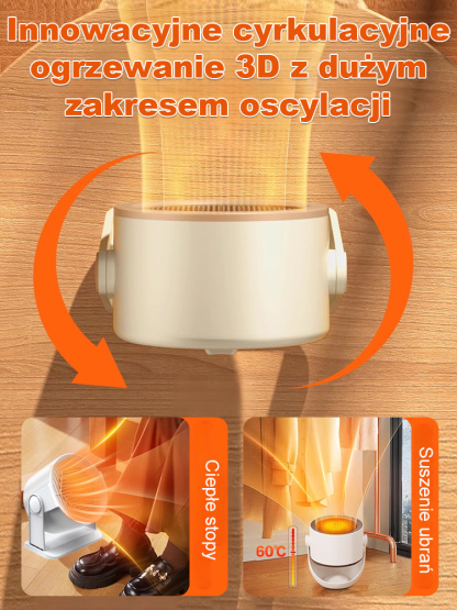 🔥Kompleksowy sprzęt do ogrzewania domu 🌡️ Wiele regulowanych ustawień, które spełniają różne potrzeby związane z ciepłem