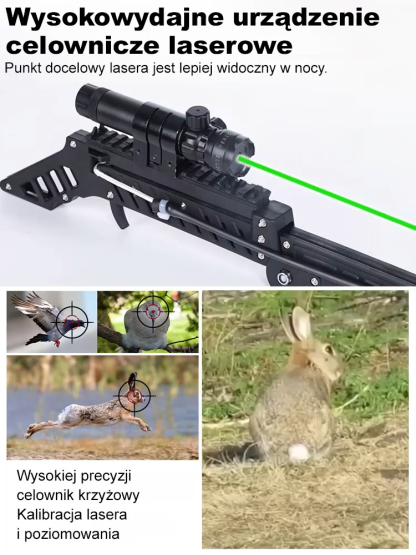 ⚡️Laserowy celownik do procy, 99,5% precyzji, niezbędny podczas campingu i wędkowania!