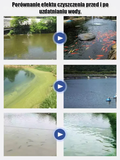 💧Zapomnij o pompach na prąd. Usuwa muł, odchody i zielony kolor!✨