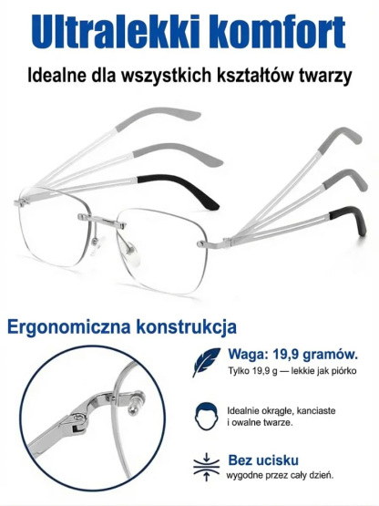 ✨Inteligentne, ultraleciutkie okulary do czytania✨ z funkcją zmiany ogniskowej, fotochromowymi soczewkami i ochroną przed światłem niebieskim
