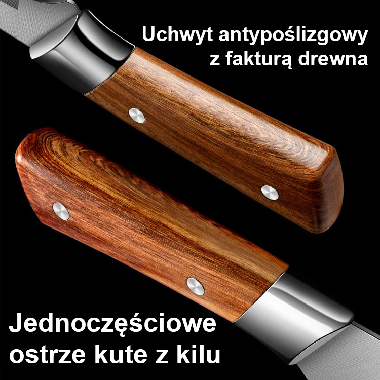 🛠️Nóż kutego ze stali stopowej 60 razy, twardość zwiększona 5-krotnie, w 30 sekund łatwo pokroisz kurczaka!