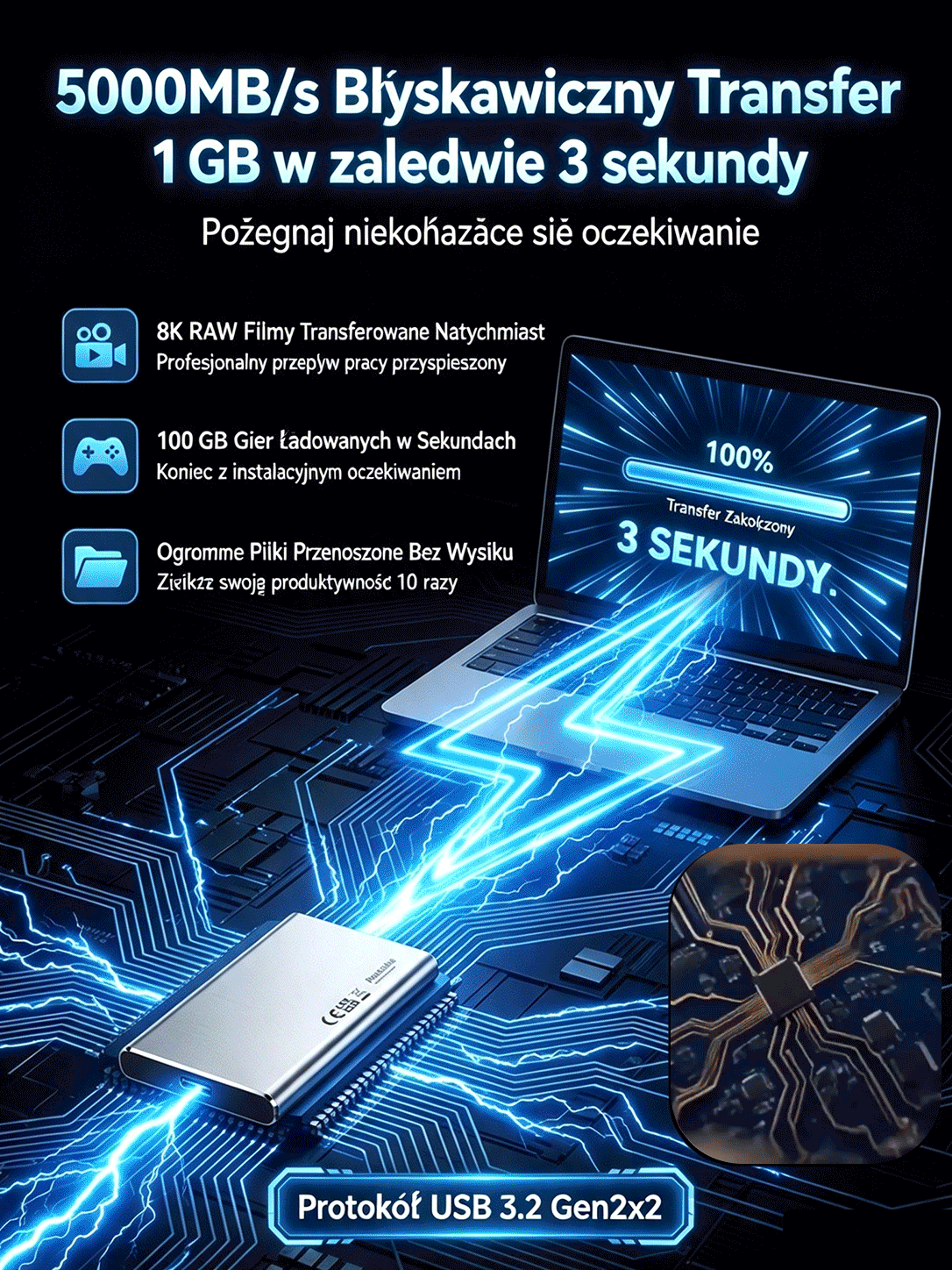 🔥Wyjątkowo cienki i wydajny dysk SSD SL-32T