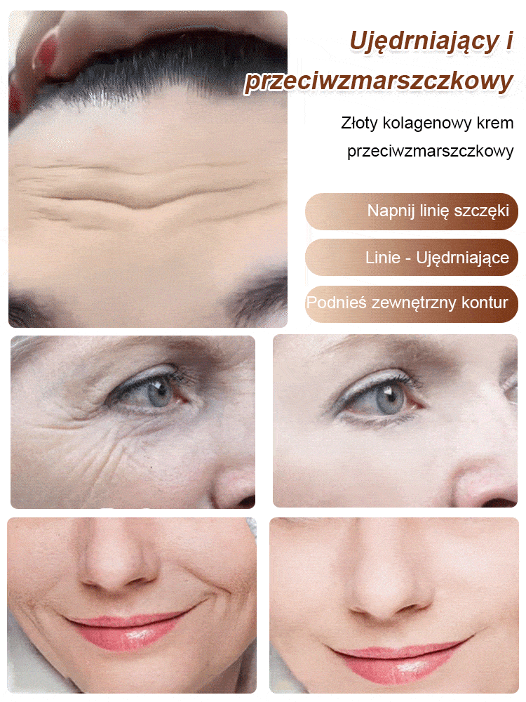 🚀Żegnaj, uporczywe zmarszczki! Złoty krem kolagenowy 💪 Usuwa zmarszczki po 7 dniach! 🚀