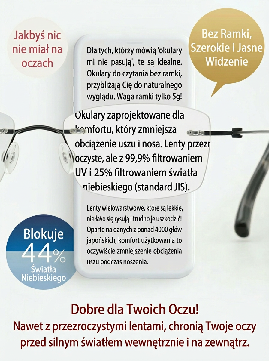 【Przywróć jasność wzroku sprzed 20 lat】 Inteligentne okulary do czytania z możliwością regulacji ostrości 🔥 Bezpośrednio od producenta, dostawa w 2-3 dni 🚀