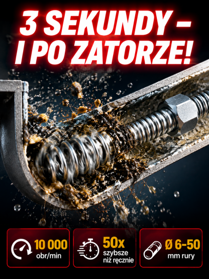 🔥 Udrożnij rurę w zaledwie 3 sekundy! Nie musisz już wzywać hydraulika!
