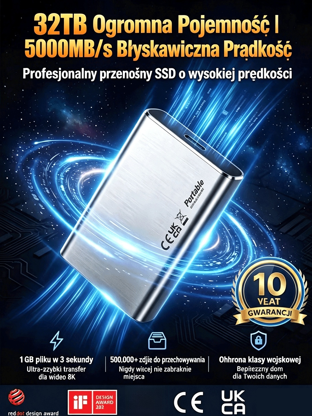 🔥Wyjątkowo cienki i wydajny dysk SSD SL-32T
