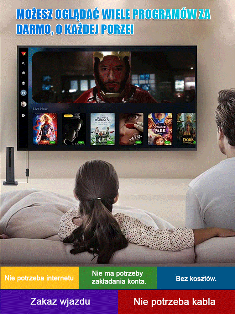 ⚡️Antena telewizyjna 4K w ultra wysokiej rozdzielczości, zasięg sygnału 450 mil, oglądaj lokalne kanały za darmo