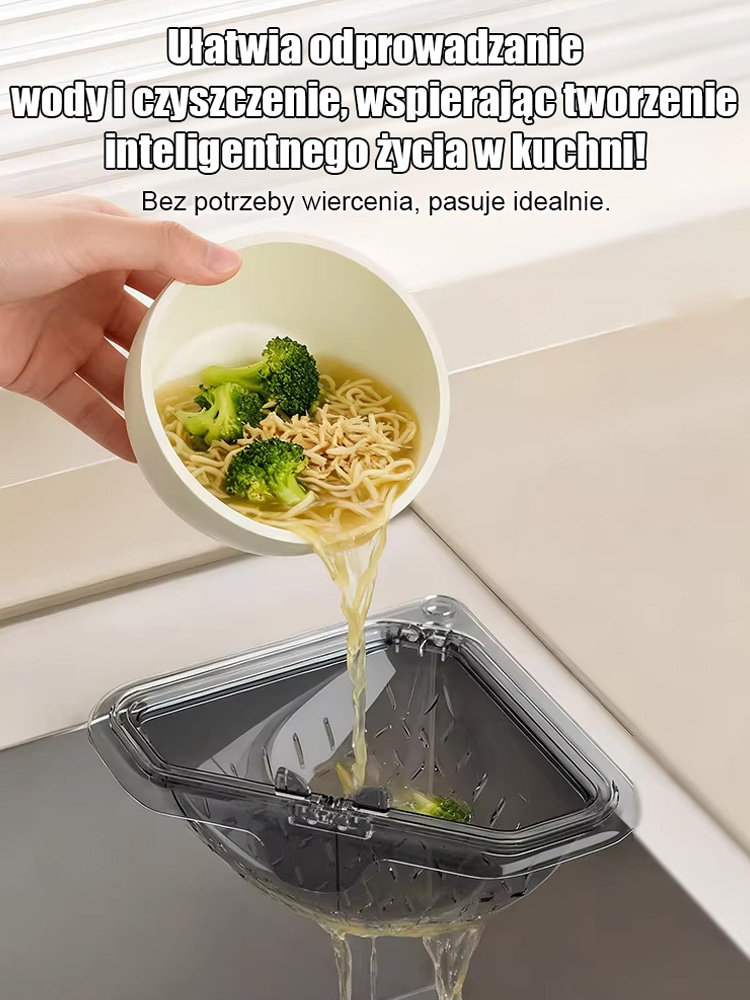 ✨ Montaż magnetyczny bez wiercenia, trwały materiał PET łatwy w czyszczeniu, separacja mokrego i suchego bez zajmowania miejsca