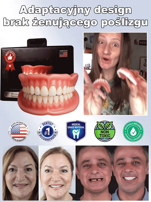 Pewność przy żuciu, już więcej nie martw się o luźne protez! 🦷 Amerykański zestaw do poprawy protez 🔥 Odzyskaj siłę młodzieńczego gryzienia!