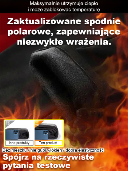 🔥 Męskie Ocieplane Spodnie Jesienno-Zimowe – Ciepło, Wygoda i Style bez Kompromisów!