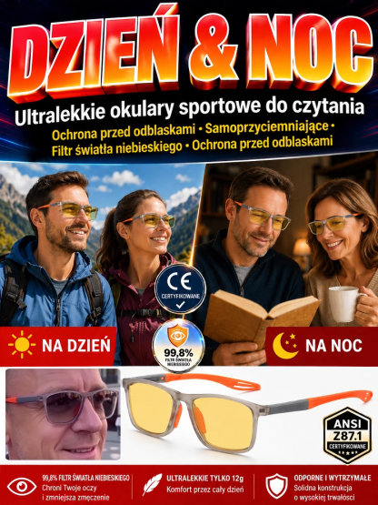 Starczowzroczność, krótkowzroczność czy astygmatyzm? Załóż te okulary, a Twój wzrok zawsze będzie idealnie ostry! ✨