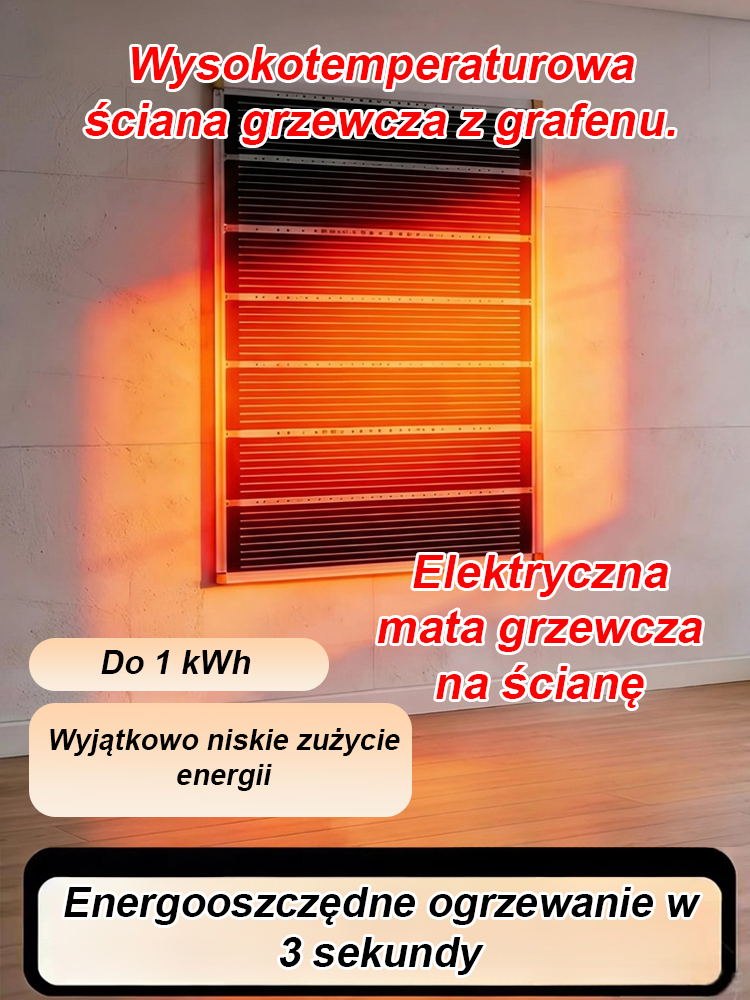 🔥 Niemiecka topowa grzejka ścienna z grafenu ✨