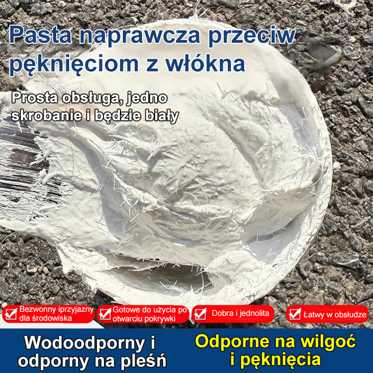 🔥Pasta naprawcza zawiera składniki włókniste, które mogą szybko wypełnić i przywrócić gładkie powierzchnie ścian🔥