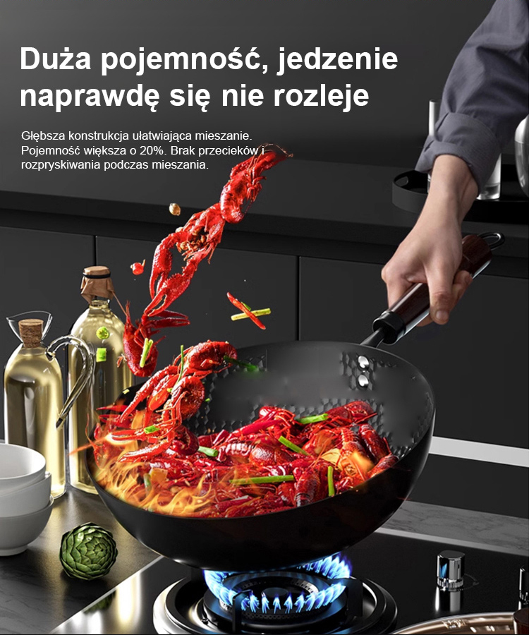 🔥Zdrowa, niepowlekana patelnia z powłoką zapobiegającą przywieraniu, umożliwiająca łatwe i pyszne gotowanie🔥