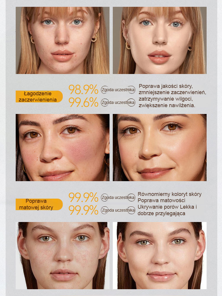💡Im więcej używasz, tym bardziej promienna skóra! Nasza 5-krotna podkład z witaminą C ✨ żegnaj matowej, nierównej skórze 💡
