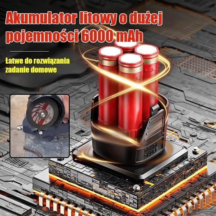 🔧Technologicznie zaawansowana, inteligentna szlifierka kątowa, 💡Wyświetlacz cyfrowy o wielu zastosowaniach