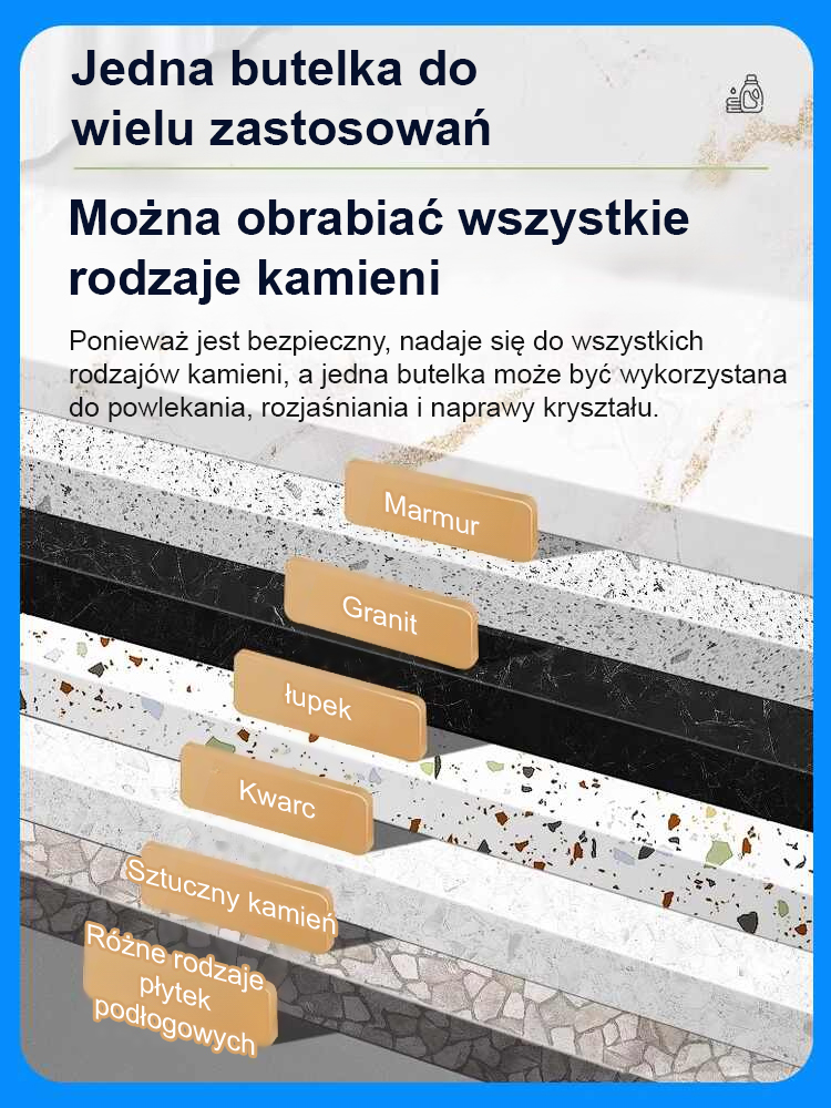 🔥Pięcioletni, długotrwały, błyszczący, antykorozyjny środek do powlekania kryształów marmuru🔥
