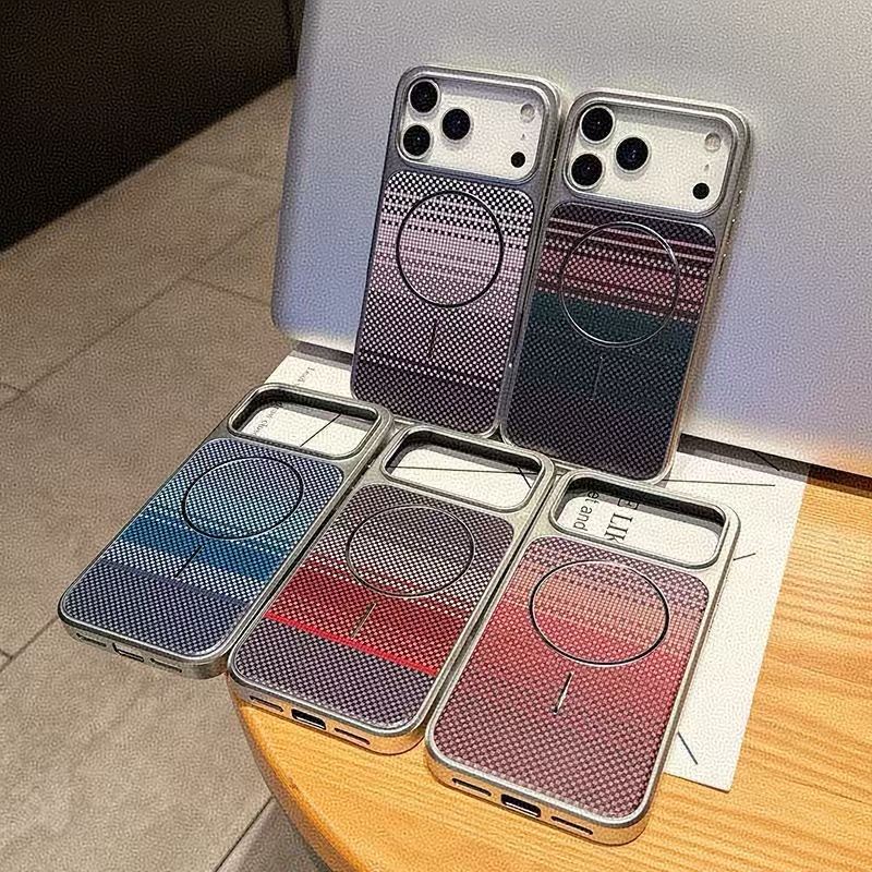 Carbon Fiber MagSafe Case for iPhone 17 – Shockproof & Wireless Charging