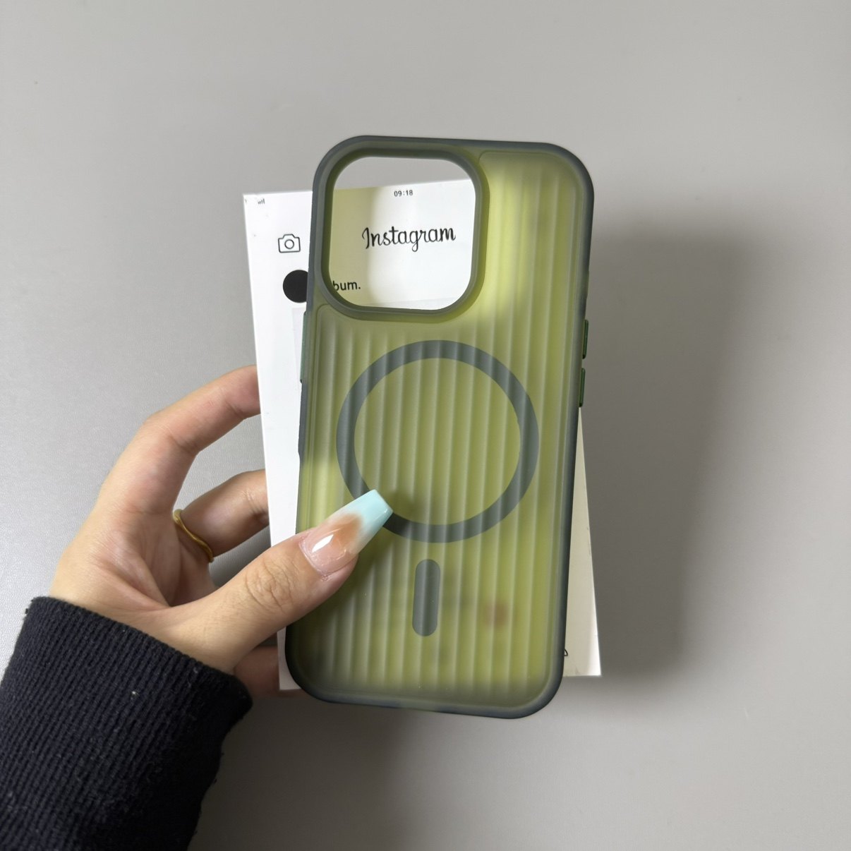 Pine Green Matte Magnetic Case for iPhone