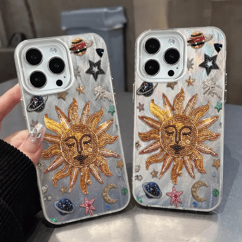 Sunflower Starry Sky Phone Case-NookShell